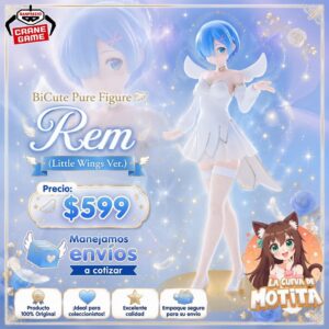 BiCute Pure Figure: Rem (Little Wings Ver.) (2nd Hand) [FuRyu]
