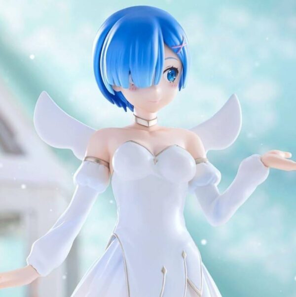 BiCute Pure Figure: Rem (Little Wings Ver.) (2nd Hand) [FuRyu]