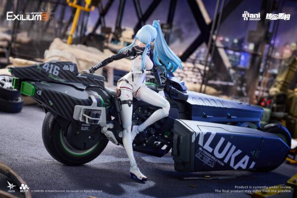 Girls' Frontline 2 Exilium: Klukai & Motorbike Set 1/12 - Speed Star Ver. [Nuclear Gold Reconstruction / AniMester]