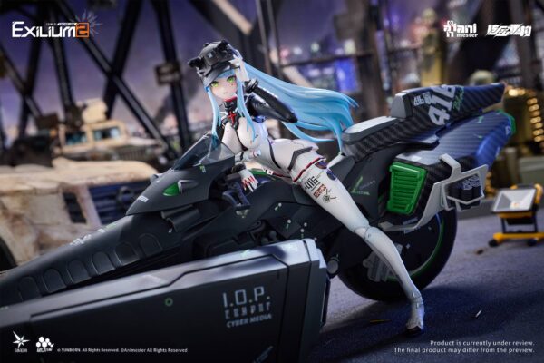 Girls' Frontline 2 Exilium: Klukai & Motorbike Set 1/12 - Speed Star Ver. [Nuclear Gold Reconstruction / AniMester]
