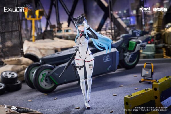 Girls' Frontline 2 Exilium: Klukai & Motorbike Set 1/12 - Speed Star Ver. [Nuclear Gold Reconstruction / AniMester]