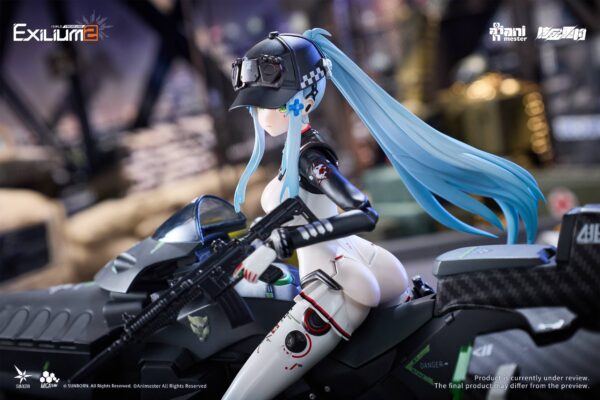 Girls' Frontline 2 Exilium: Klukai & Motorbike Set 1/12 - Speed Star Ver. [Nuclear Gold Reconstruction / AniMester]
