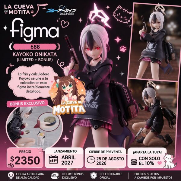 WhatsApp Image 2026-07-06 at 10.23.13 PM (3) Figma 688: Blue Archive - Kayoko Onikata + Bonus