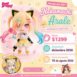 WhatsApp Image 2026-07-09 at 10.39.16 PM Nendoroid 3091: BanG Dream! Mugendai Mewtype - Nakamachi Arale + BONUS