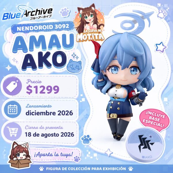 Nendoroid 3092: Blue Archive - Amau Ako + BONUS