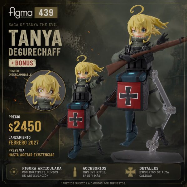 Figma 439: Saga of Tanya the Evil - Tanya Degurechaff + BONUS