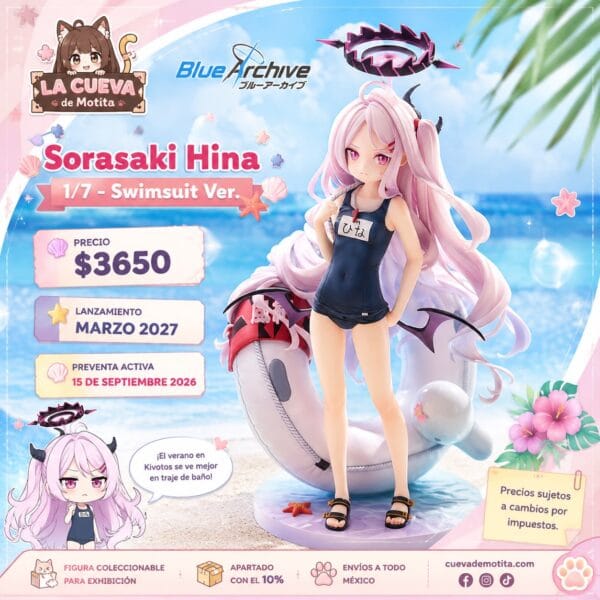 Blue Archive: Sorasaki Hina 1/7 - Swimsuit Ver. (Reissue) [Good Smile Arts Shanghai]