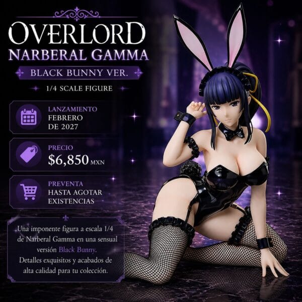 Overlord: Narberal Gamma 1/4 - Black Bunny Ver. [FREEing]