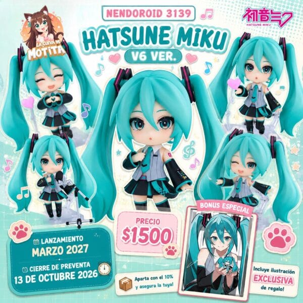 Nendoroid 3139: Hatsune Miku V6 Ver.