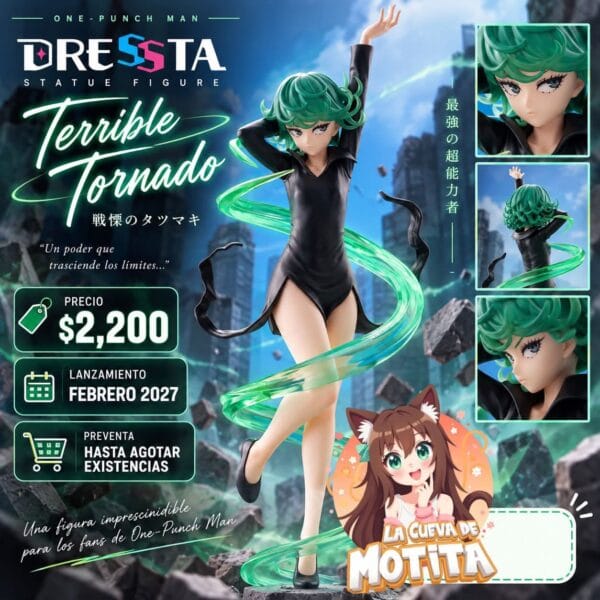 One-Punch Man DRESSTA Statue Figure - Terrible Tornado