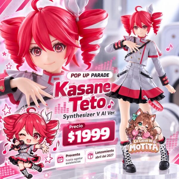 POP UP PARADE: Kasane Teto - Synthesizer V AI Ver. (L Size)