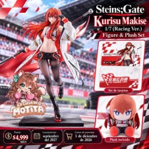 Steins Gate: Kurisu Makise 1/7 (Racing Ver.) - Figure & Plush Set